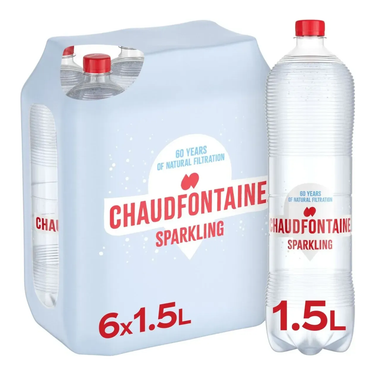Chaudfontaine sparkling rood pet (6x 1,5 liter)