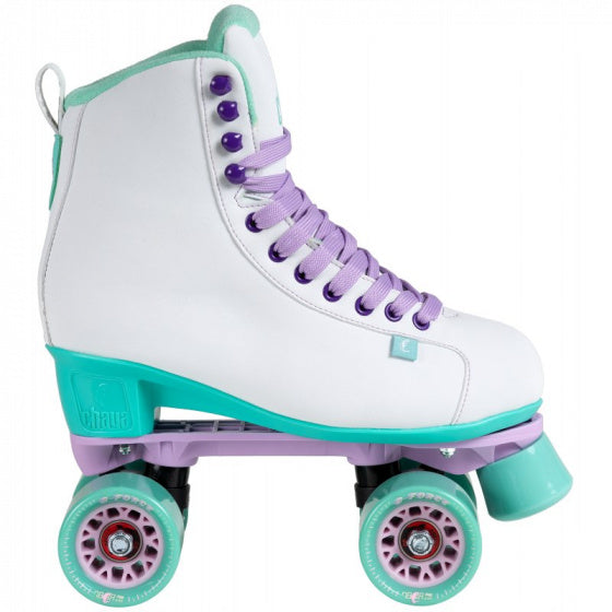 Load image into Gallery viewer, Chaya Rolschaatsen Melrose White Teal polyurethaan wit maat 40
