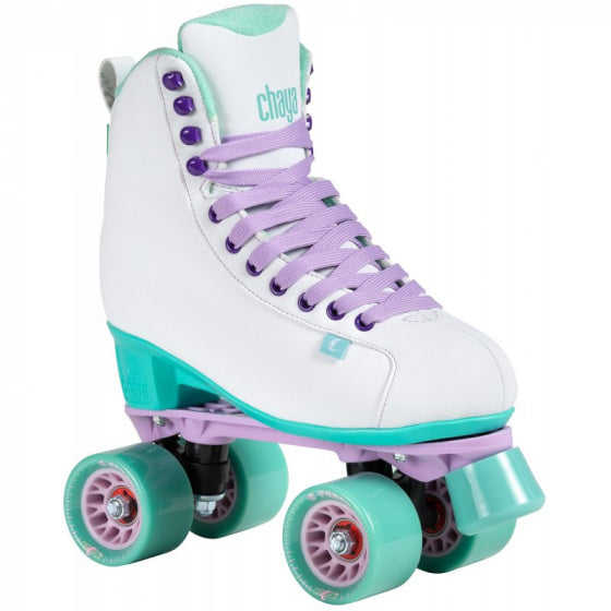 Load image into Gallery viewer, Chaya Rolschaatsen Melrose White Teal polyurethaan wit maat 40
