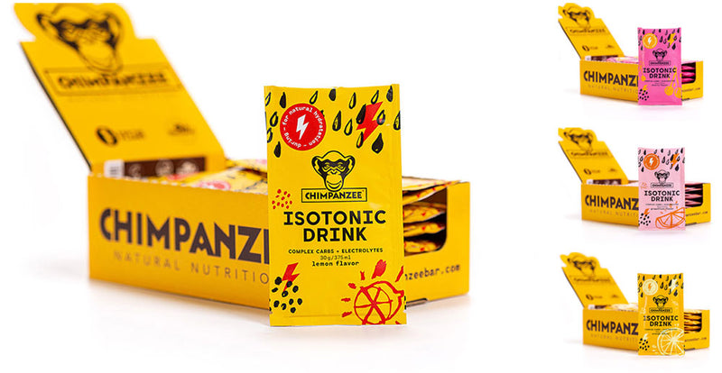 Load image into Gallery viewer, Chimpanzee energy drink vegan 25x30g box
