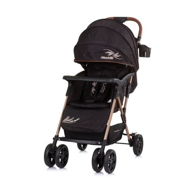 Chipolino april opvouwbare buggy met voetenhoes obsidian zwart