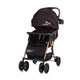 Chipolino april opvouwbare buggy met voetenhoes obsidian zwart