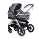 Chipolino Aspen Opvouwbare 3-in-1 Kinderwagen met Luiertas Graphite Grey