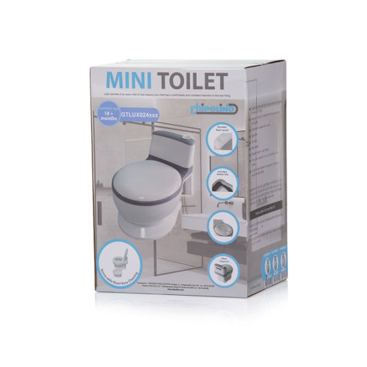 Chipolino lux educatief plaspotje met doorspoeleffect wit grijs