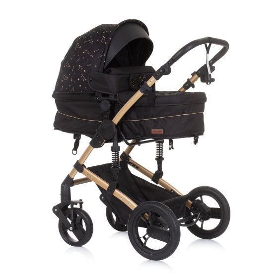 Load image into Gallery viewer, Chipolino Camea Opvouwbare Kinderwagen 3-in-1 met Luiertas Ebony Brown
