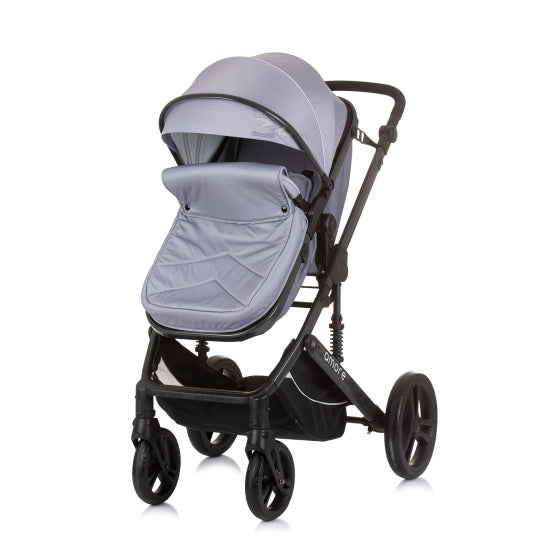 Load image into Gallery viewer, Chipolino Amore Opvouwbare 3-in-1 Kinderwagen met Luiertas Ash Grey
