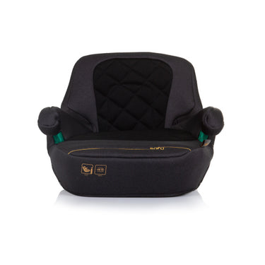 Chipolino safy zitverhoger i-size 125-150 cm isofix obsidian zwart