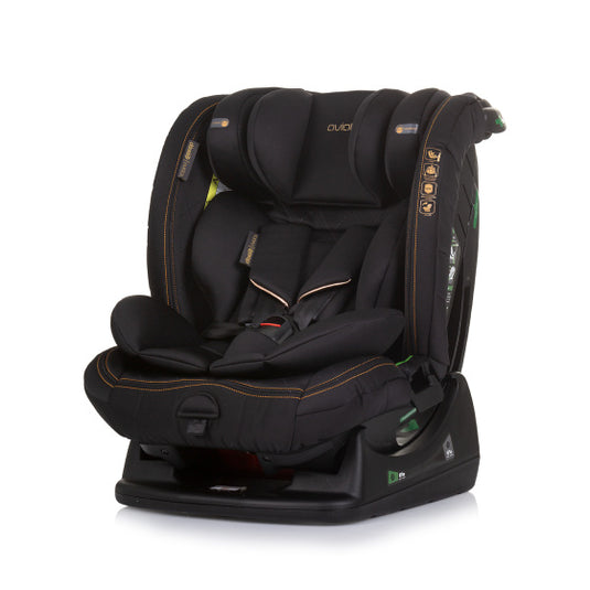 Chipolino aviato autostoel i-size 40-150 cm groep 0+, 1, 2 én 3 obsidian zwart