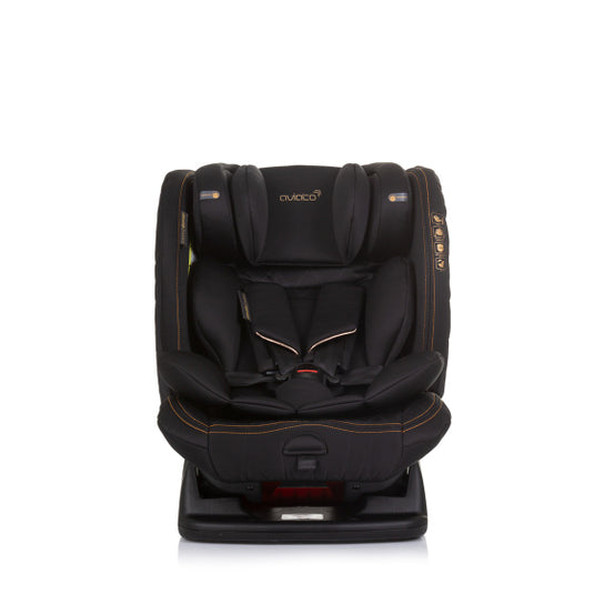 Chipolino aviato autostoel i-size 40-150 cm groep 0+, 1, 2 én 3 obsidian zwart