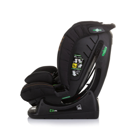 Chipolino aviato autostoel i-size 40-150 cm groep 0+, 1, 2 én 3 obsidian zwart