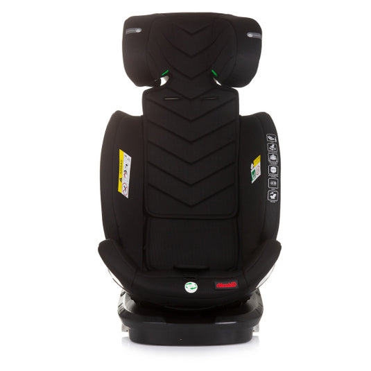 Chipolino autostoel i-size 40-150 cm isofix 360° obsidian zwart