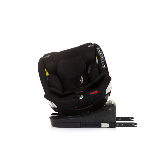 Chipolino autostoel i-size 40-150 cm isofix 360° obsidian zwart