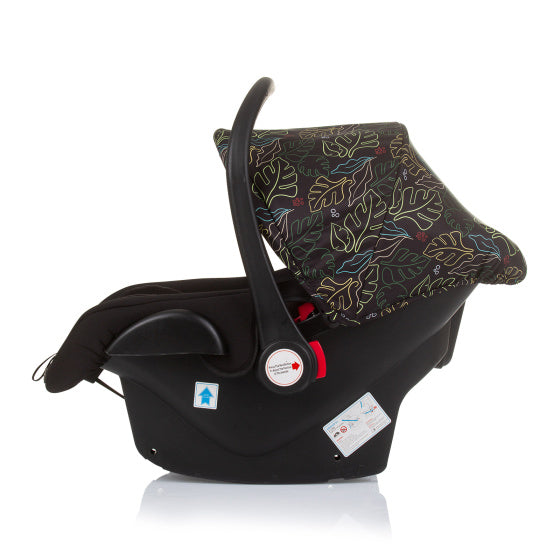 Load image into Gallery viewer, Chipolino havana autostoel met adapters 40-85 cm groep 0+ obsidian leaves zwart
