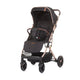 Chipolino combo opvouwbare buggy met voetenhoes ebony zwart beige