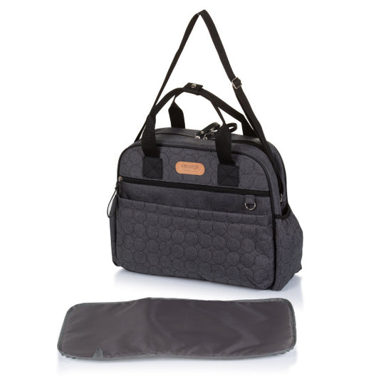 Chipolino Schouder Luiertas met Verschoningsmatje Granite Linen