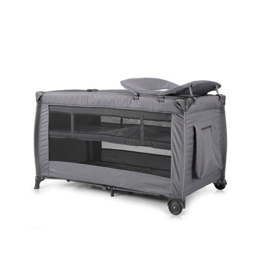 Chipolino Bella Opvouwbaar Campingbedje met Aankleedkussen Granite