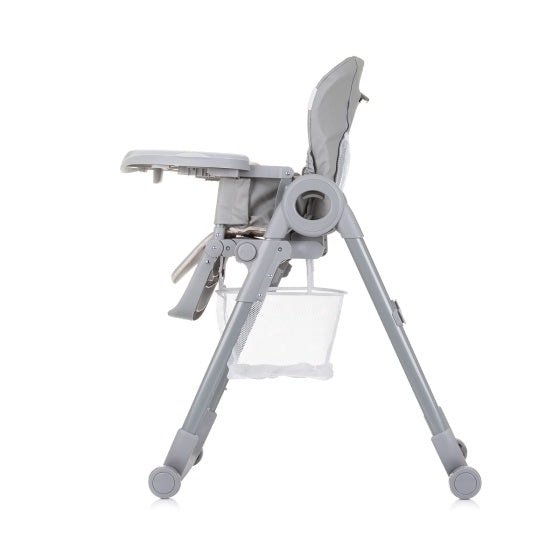 Load image into Gallery viewer, Chipolino Chef Kinderstoel met Eetblad Zitkussen Pure Grey
