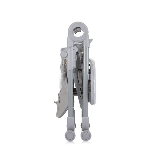 Chipolino Chef Kinderstoel met Eetblad Zitkussen Pure Grey