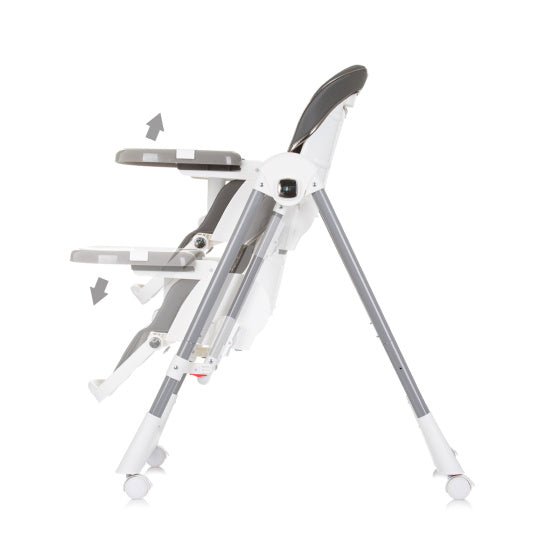 Load image into Gallery viewer, Chipolino milk shake 2-in-1 kinderstoel schommelstoel ash grijs wit
