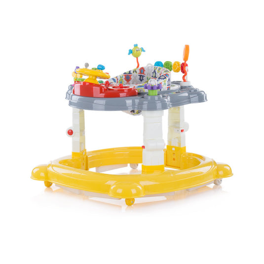 Chipolino joya lux 4-in-1 loopstoel 360° draaibaar opvouwbaar geel