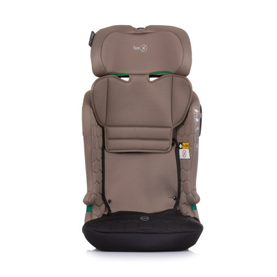 Load image into Gallery viewer, Chipolino lux x autostoel i-size 76-150 cm isofix macadamia taupe zwart
