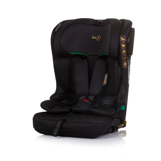 Load image into Gallery viewer, Chipolino lux x autostoel i-size 76-150 cm isofix obsidian zwart
