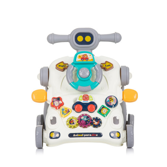 Load image into Gallery viewer, Chipolino car 3-in-1 loopwagen met speelgoedauto muziek grijs

