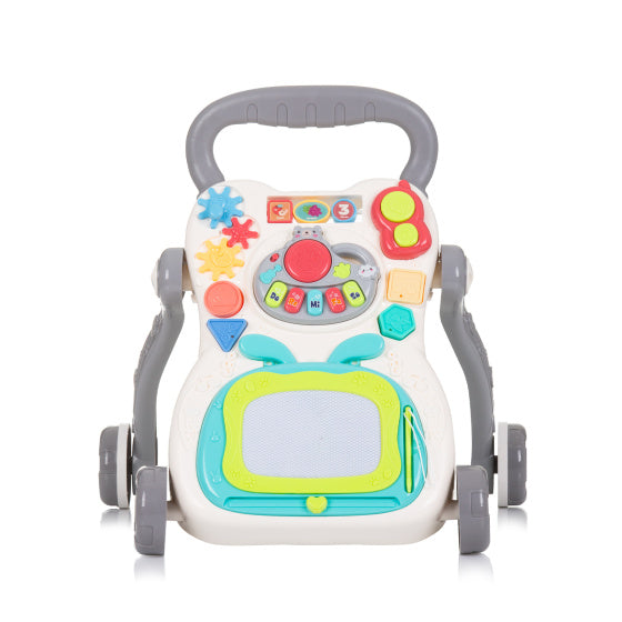 Load image into Gallery viewer, Chipolino Funny Game Loopwagen met Piano, Telefoon Tekenbord Grijs
