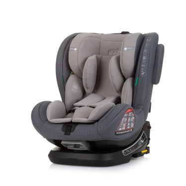 Chipolino peak autostoel i-size 40-150 cm isofix 360° granite grijs