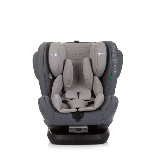 Chipolino peak autostoel i-size 40-150 cm isofix 360° granite grijs