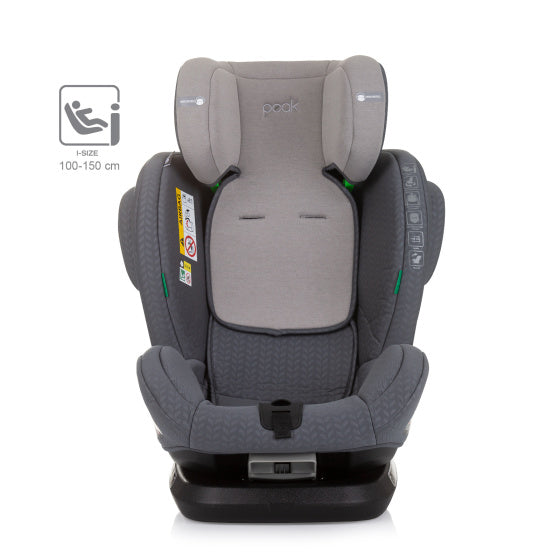 Load image into Gallery viewer, Chipolino peak autostoel i-size 40-150 cm isofix 360° granite grijs
