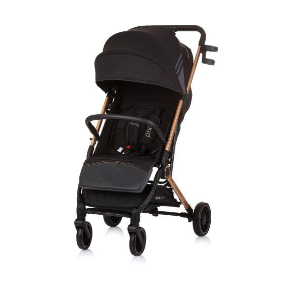 Load image into Gallery viewer, Chipolino pixie opvouwbare buggy obsidian gold zwart
