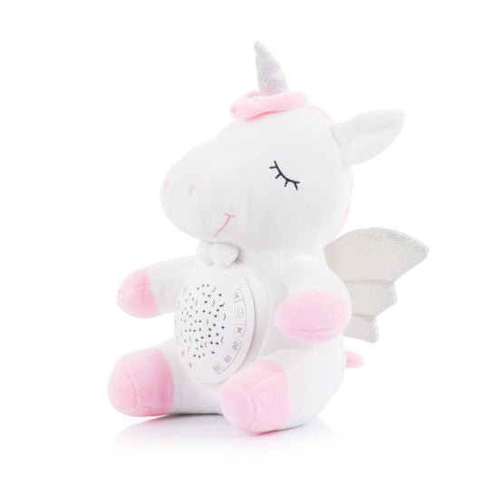 Chipolino Pluche Babyprojector Knuffel Unicorn met Muziek Licht