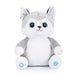 Chipolino pluche baby nachtlamp knuffelhusky met muziek licht