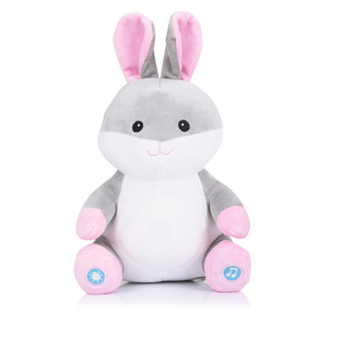 Chipolino pluche baby nachtlamp knuffelkonijn met muziek licht