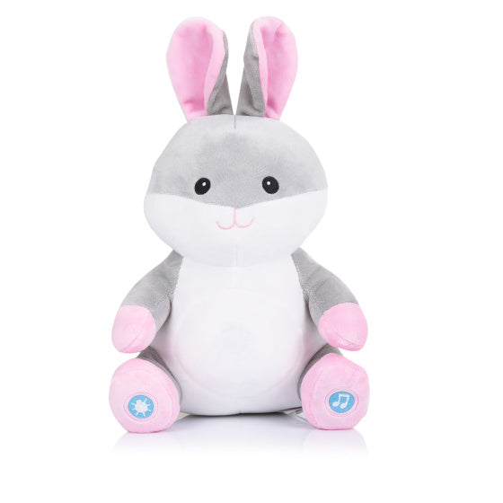 Load image into Gallery viewer, Chipolino pluche baby nachtlamp knuffelkonijn met muziek licht
