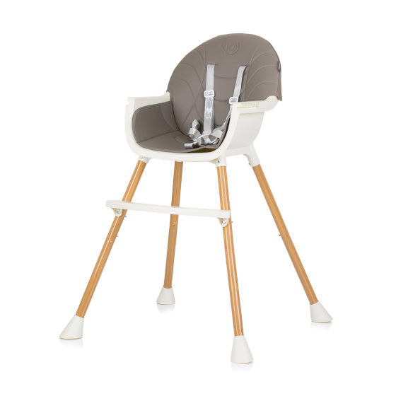 Load image into Gallery viewer, Chipolino rio 2-in-1 kinderstoel met eetblad zitkussen graphite grijs wit
