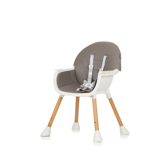 Load image into Gallery viewer, Chipolino rio 2-in-1 kinderstoel met eetblad zitkussen graphite grijs wit

