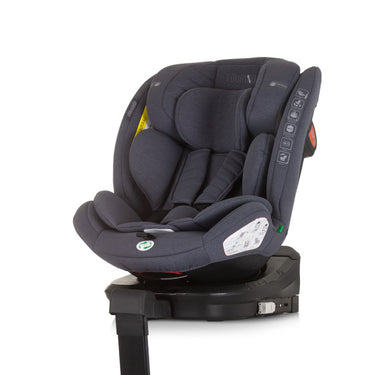 Chipolino tourino autostoel i-size 40-150 cm isofix 360° granite donkergrijs