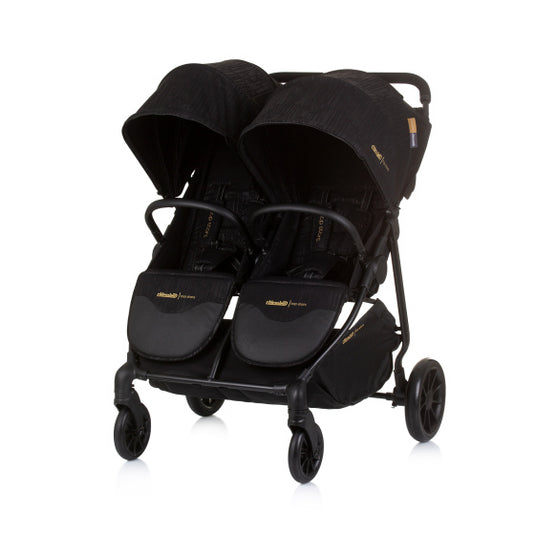 Chipolino top opvouwbare buggy voor 2 obsidian zwart