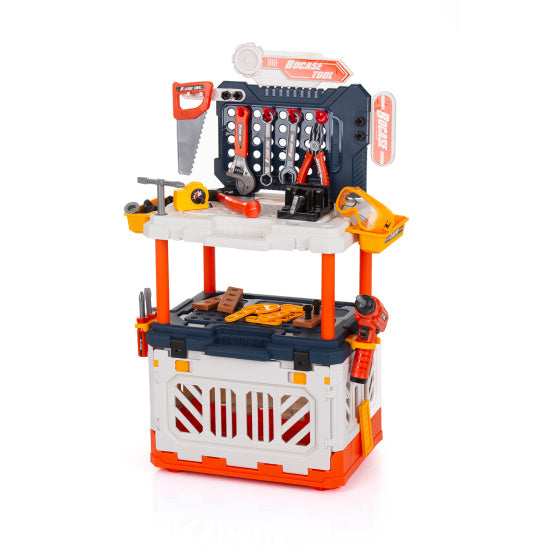 Load image into Gallery viewer, Chipolino werkbank met gereedschap speelset met licht 90-delig
