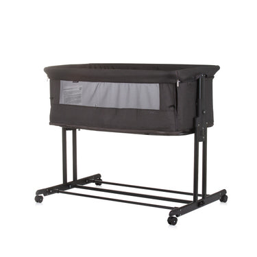 Chipolino zen co-sleeper box met klamboe obsidian zwart