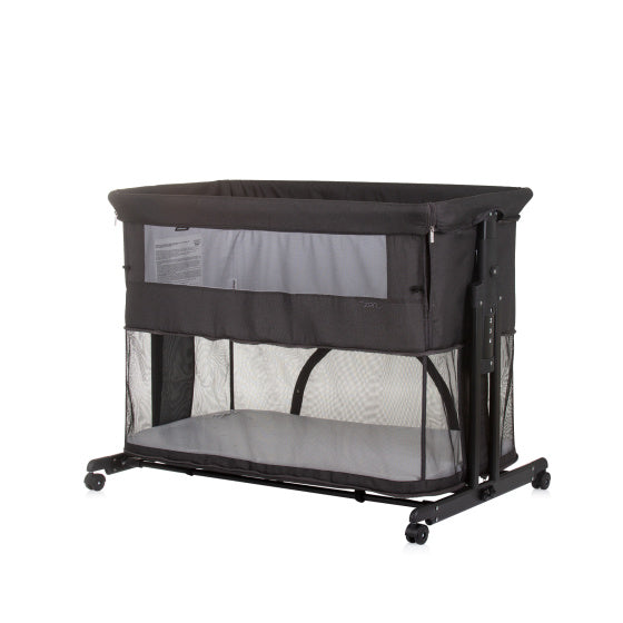 Load image into Gallery viewer, Chipolino zen co-sleeper box met klamboe obsidian zwart
