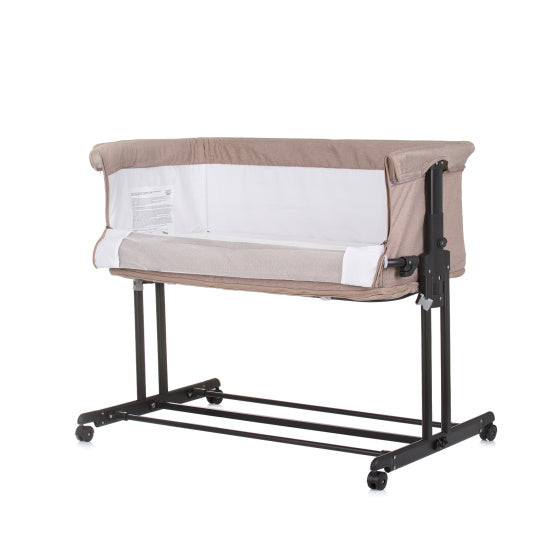 Load image into Gallery viewer, Chipolino zen co-sleeper box met klamboe macadamia beige
