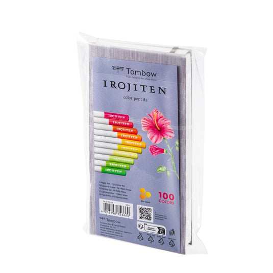 Tombow • color pencil irojiten for artists and hobbyists, set volume 7: fluorescence l, 10 colors