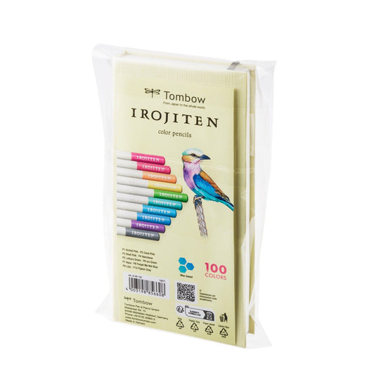 Tombow • color pencil irojiten for artists and hobbyists, set volume 1: pale tone l, 10 colors