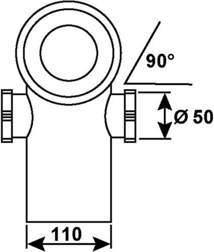 Load image into Gallery viewer, Cornat wc-afloop 90gr + 2 aflopen 50mm wi - ckabas9000
