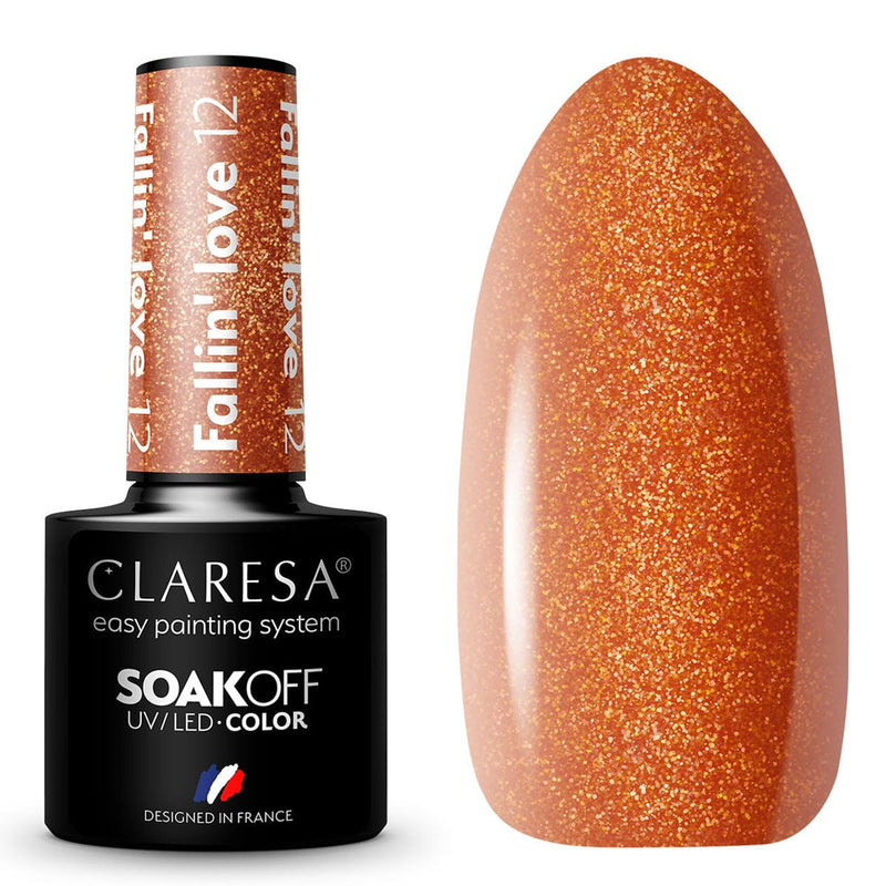 Load image into Gallery viewer, Claresa uv led gellak 5ml fallin' love 12
