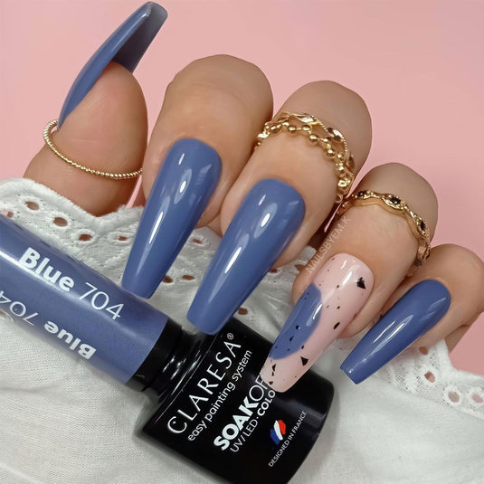 Claresa uv led gellak 5ml blue 704 quiet forest