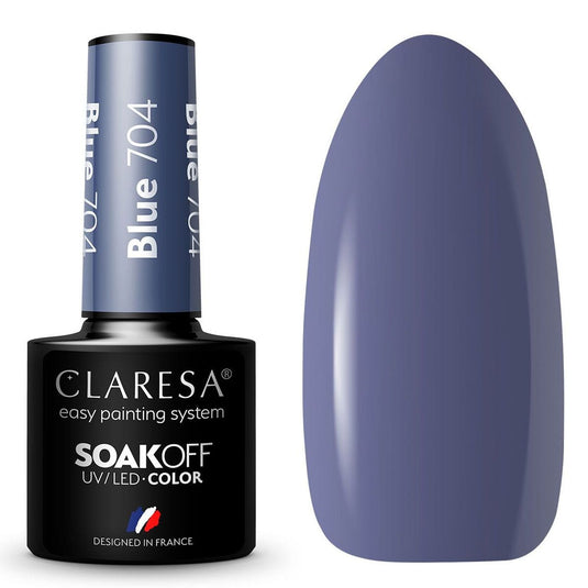 Claresa uv led gellak 5ml blue 704 quiet forest